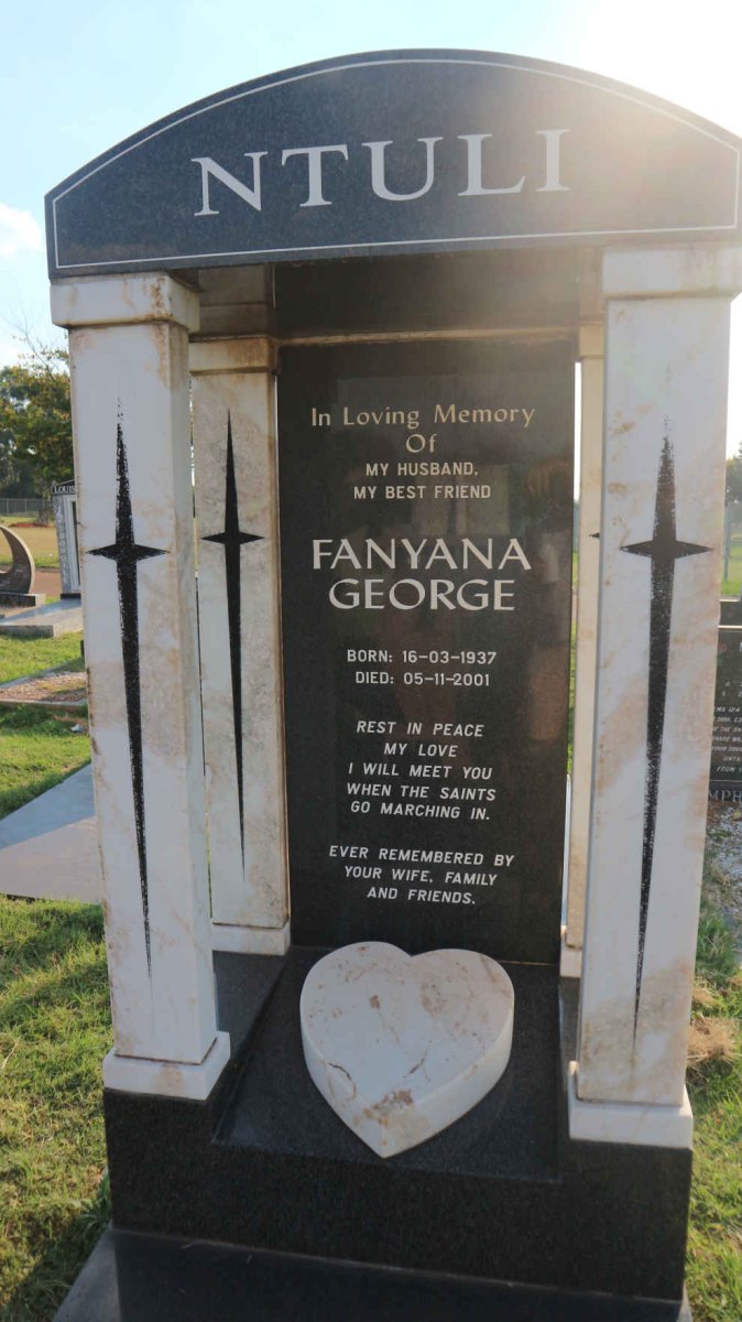NTULI Fanyana George 1937-2001