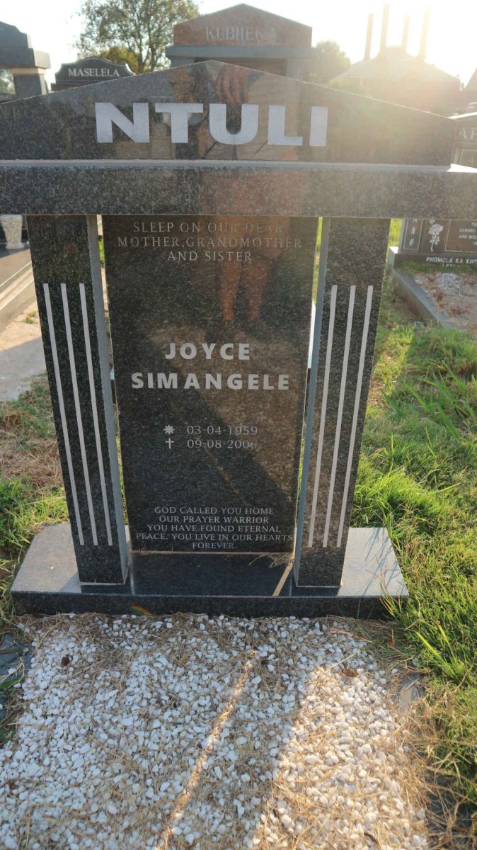 NTULI Joyce Simangele 1959-2006