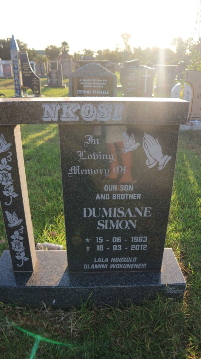 NKOSI Dumisane Simon 1963-2012