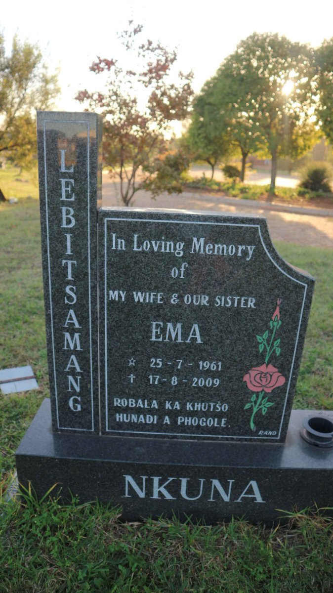 NKUNA Lebitsamang Ema 1961-2009