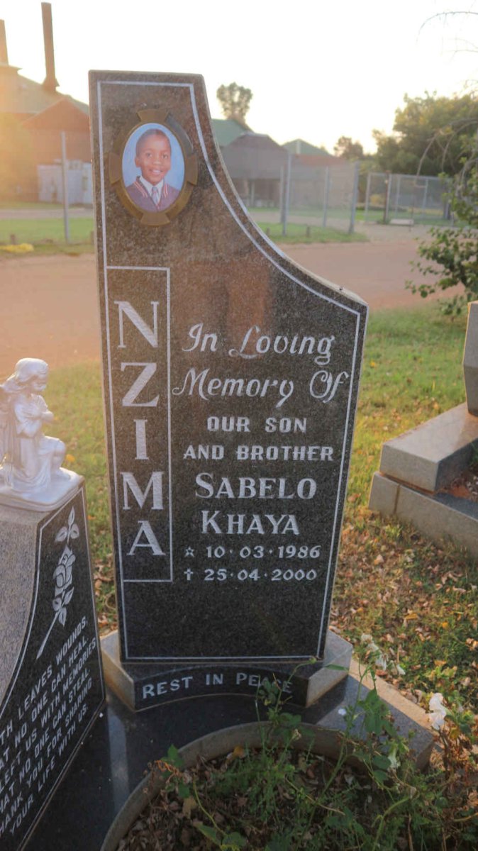 NZIMA Sabelo Khaya 1986-2000