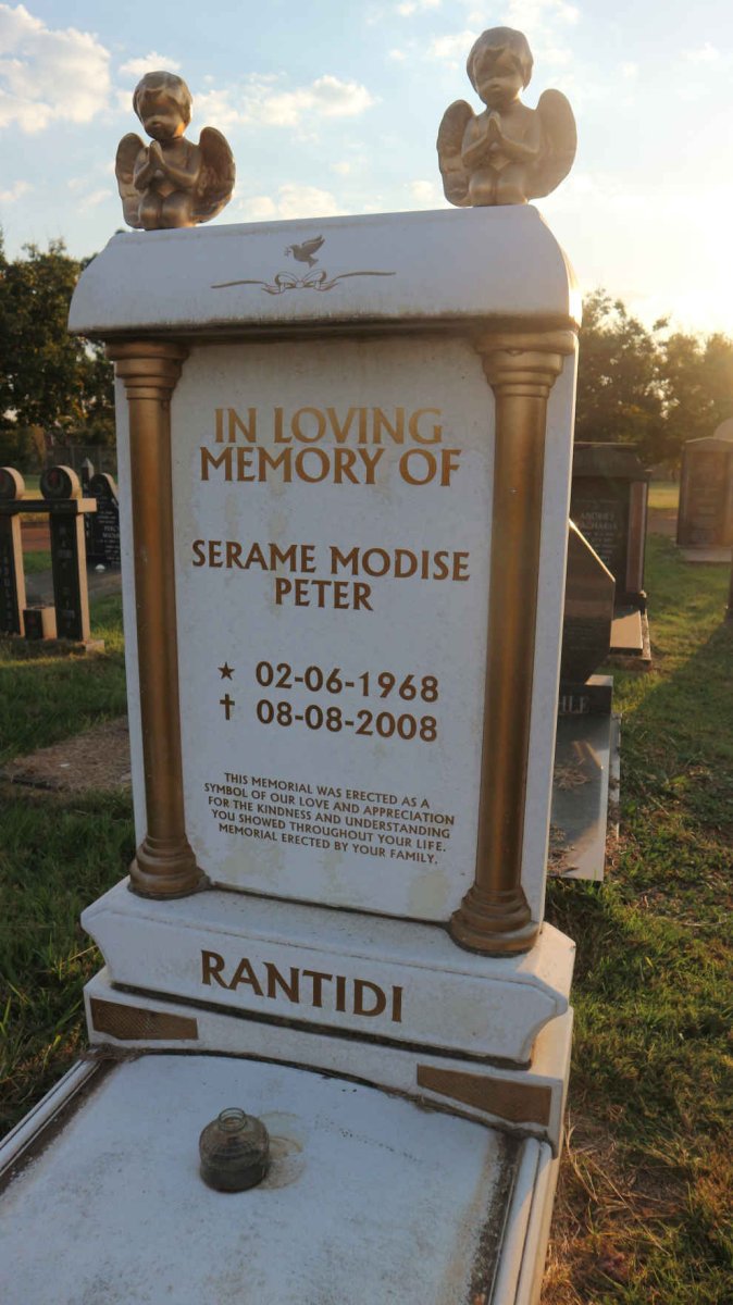 RANTIDI Serame Modise Peter 1968-2008