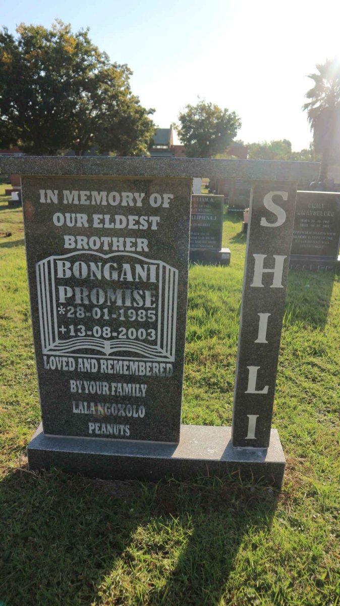 SHILI Bongani Promise 1985-2003