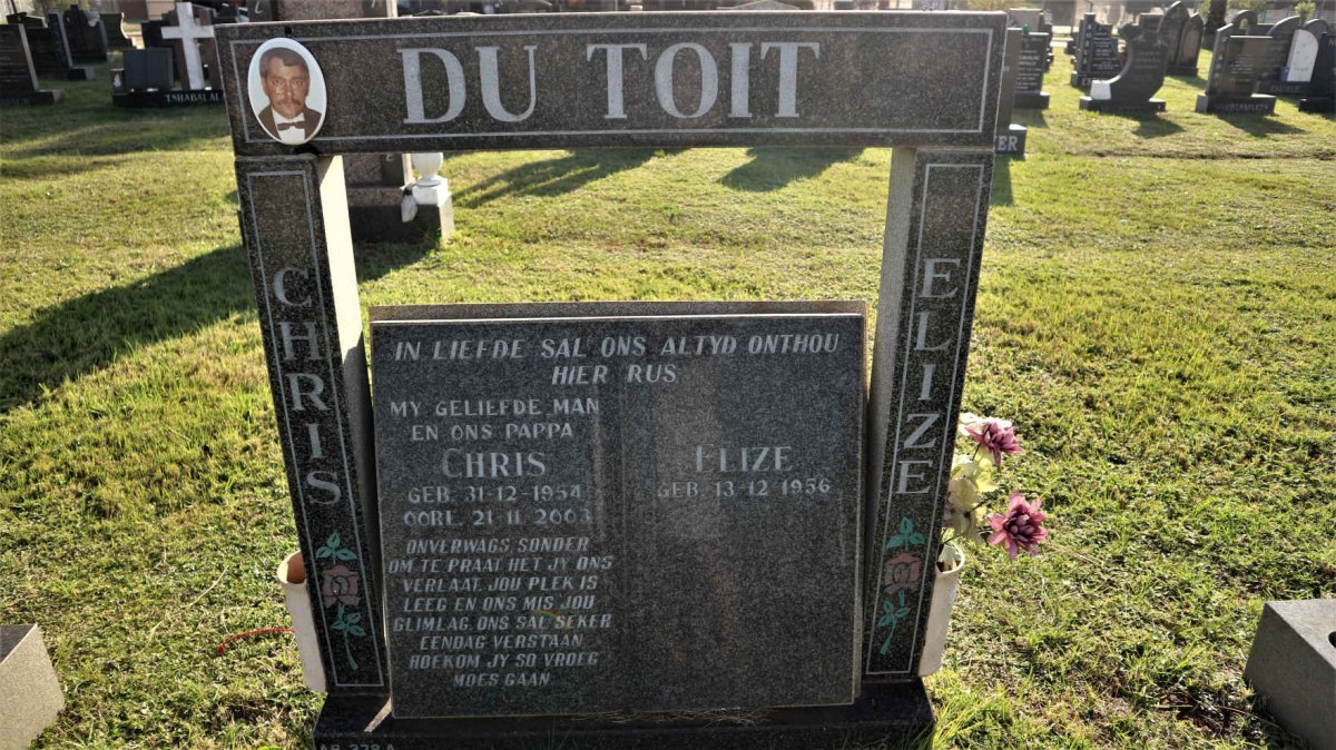 TOIT Chris, du 1954-2003 &amp; Elize 1956-