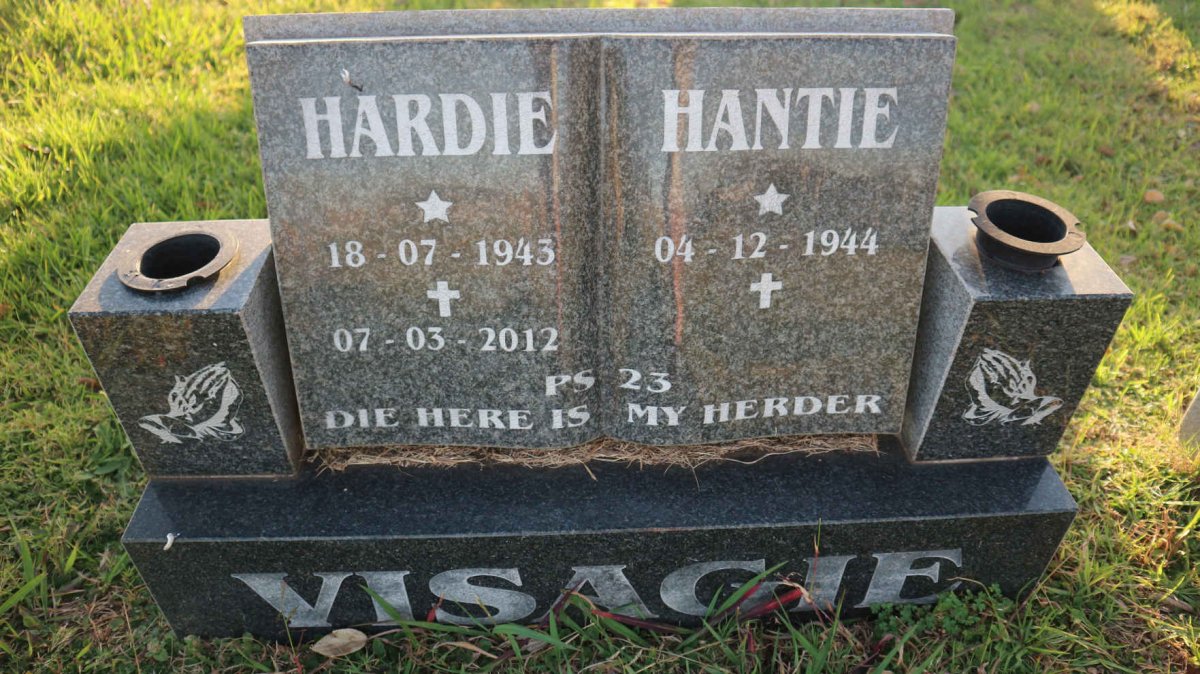VISAGIE Hardie 1943-2012 &amp; Hantie 1944-