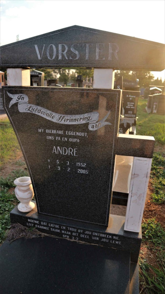 VORSTER Andre 1952-2005