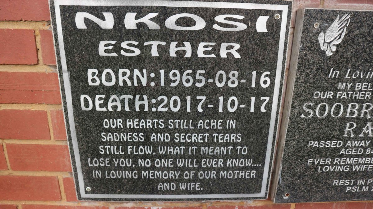 NKOSI Esther 1965-2017