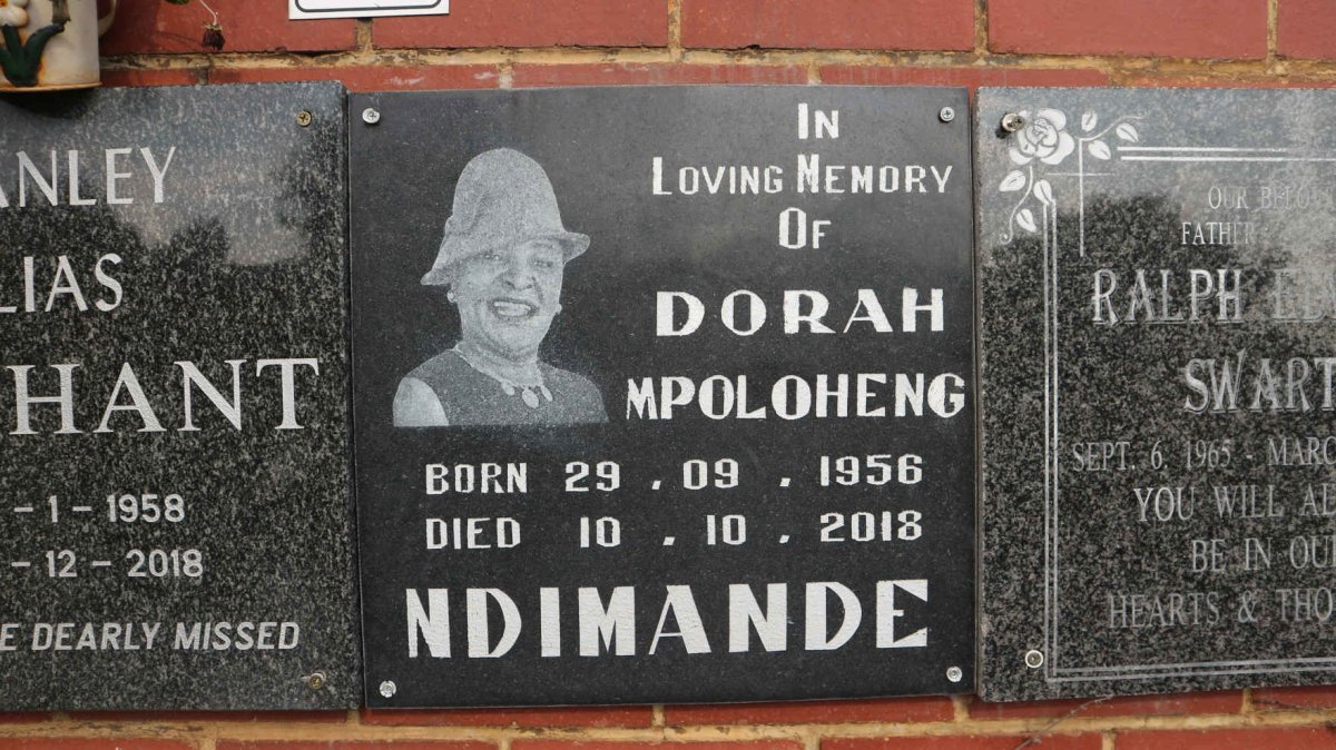 NDIMANDE Dorah Mpoloheng 1956-2018