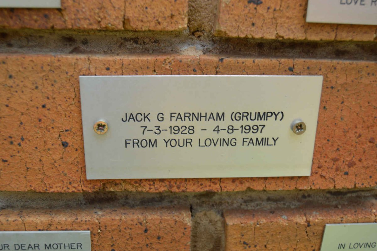 FARNHAM Jack G. 1928-1997