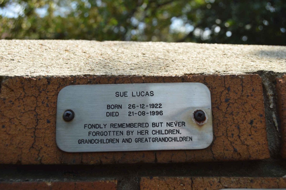 LUCAS Sue 1922-1996