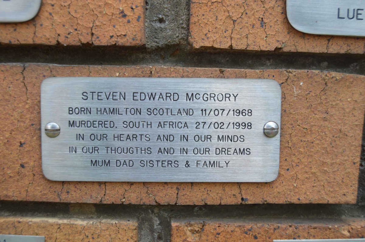 McGRORY Steven Edward 1968-1998