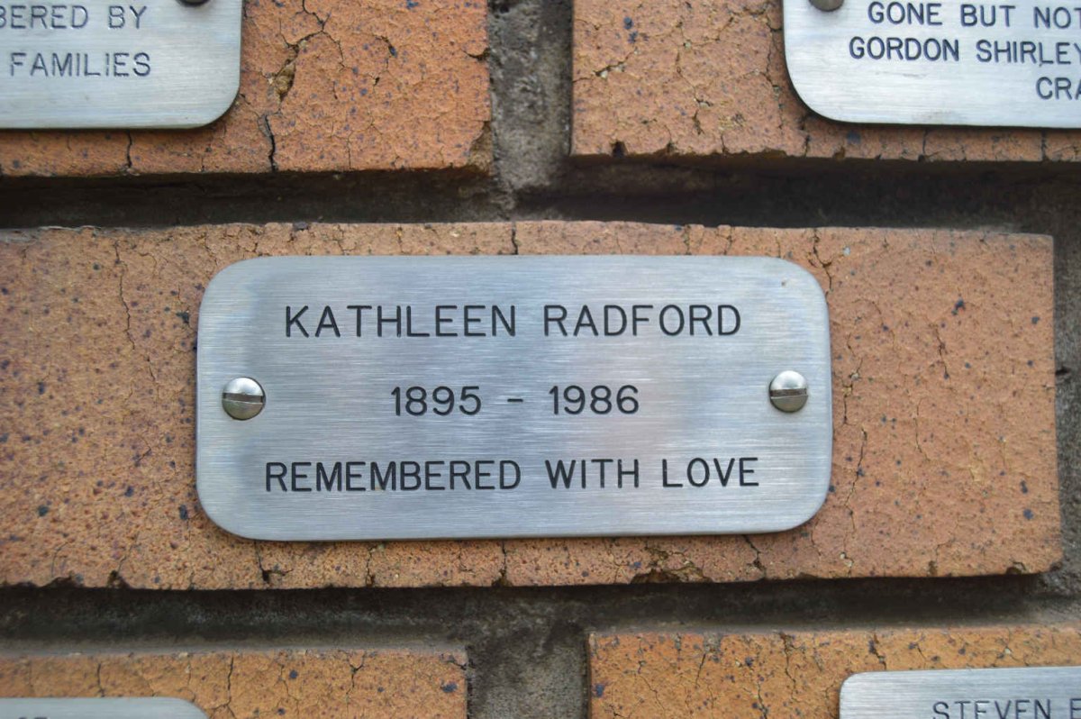 RADFORD Kathleen 1895-1986