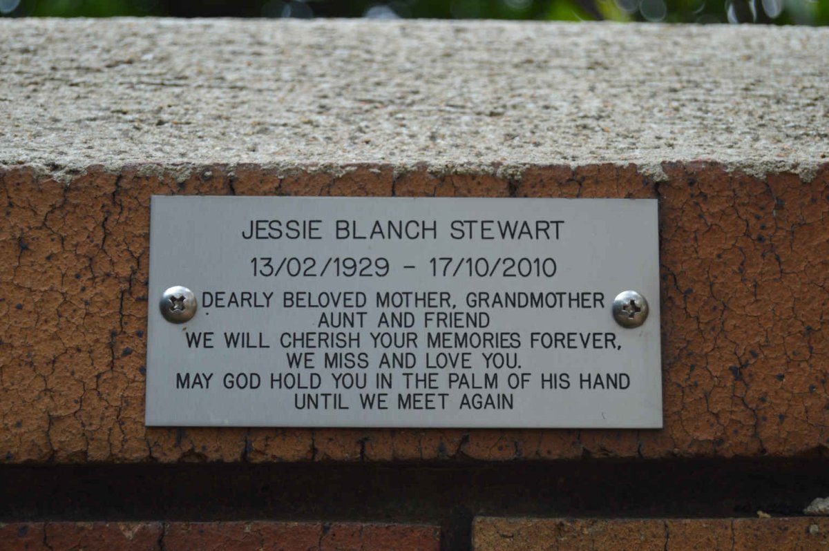 STEWART Jessie Blanch 1929-2010