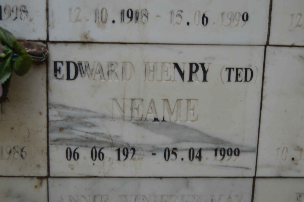 NEAME Edward Henry 1922-1999