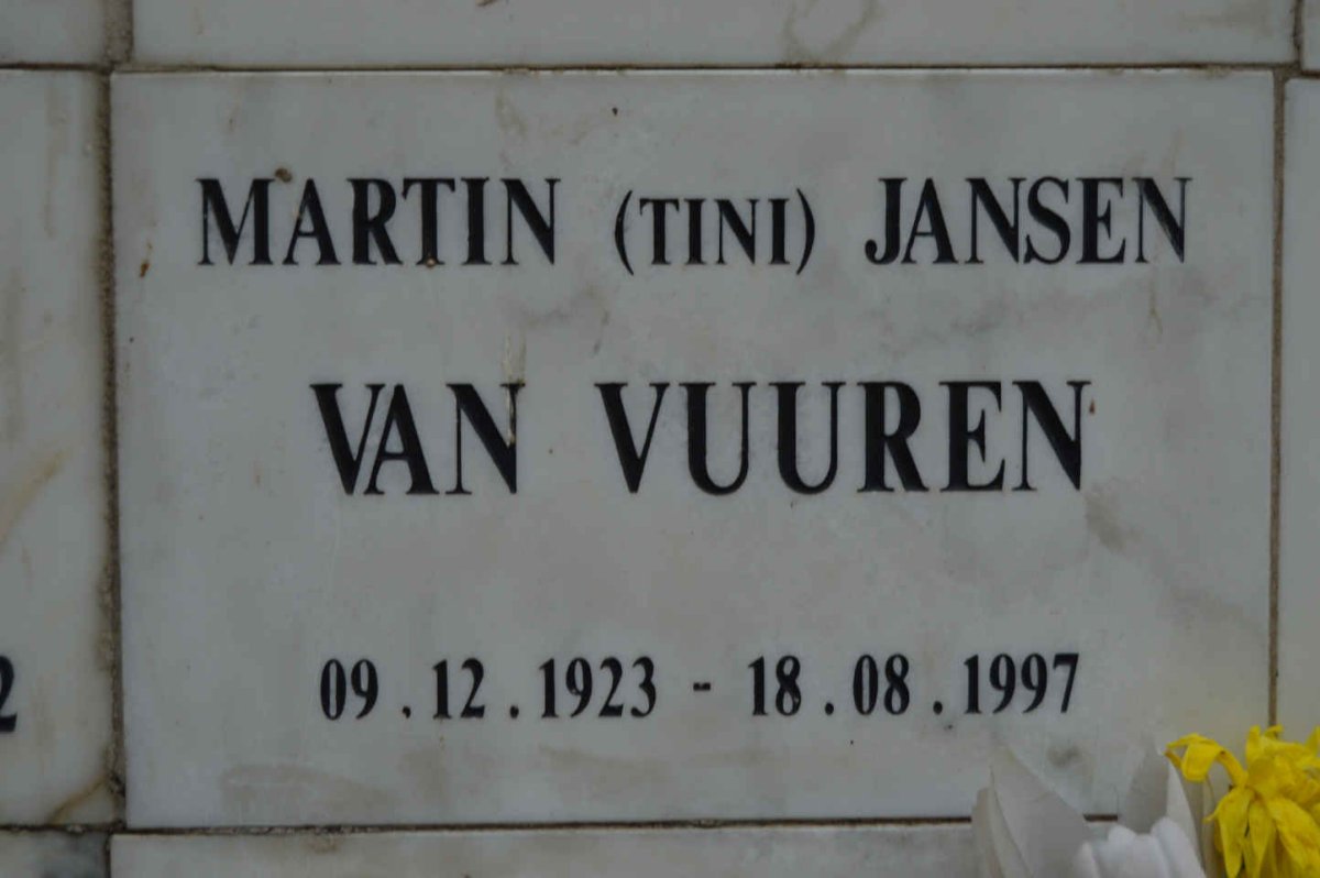 VUUREN Martin, Jansen van 1923-1997