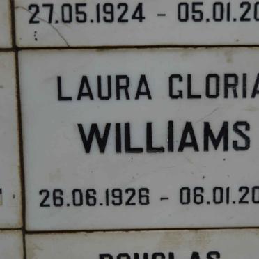 WILLIAMS Laura Gloria 1926-2002