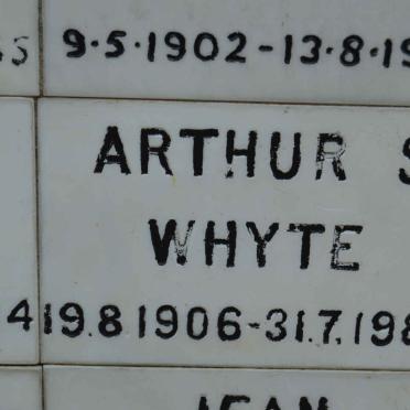 WHYTE Arthur S. 1906-1984