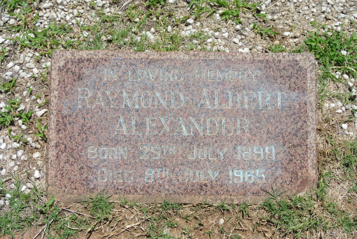 ALEXANDER Raymond Albert 1899-1965
