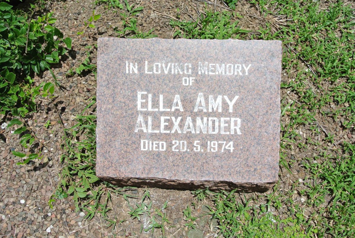 ALEXANDER Ella Amy -1974