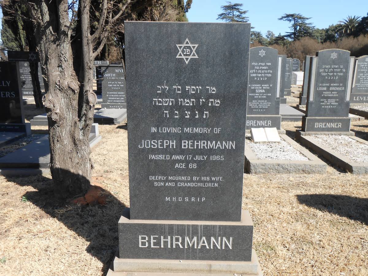 BEHRMANN Joseph -1965
