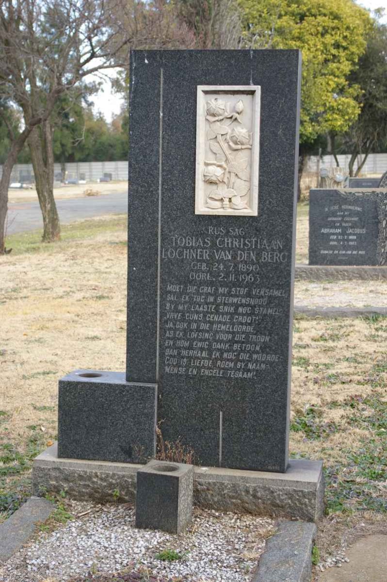 BERG Tobias Christiaan Lochner, van den 1890-1963