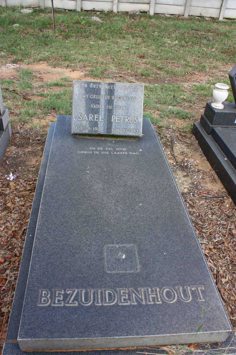 BEZUIDENHOUT Sarel Petrus 1917-1983