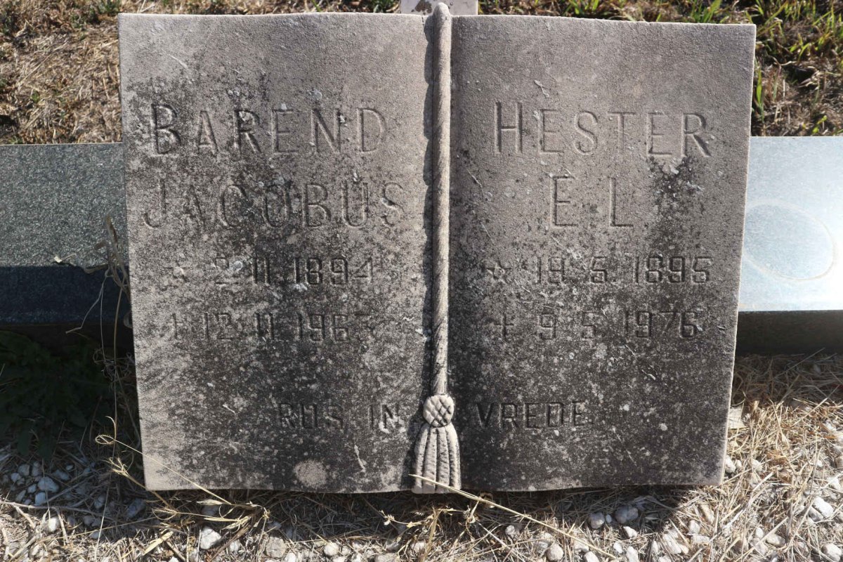 BESTER Barend Jacobus 1894-1963 & Hester E.L. 1895-1976_2