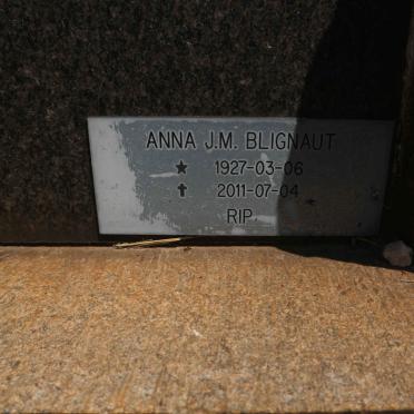 BLIGNAUT Anna J.M. 1927-2011