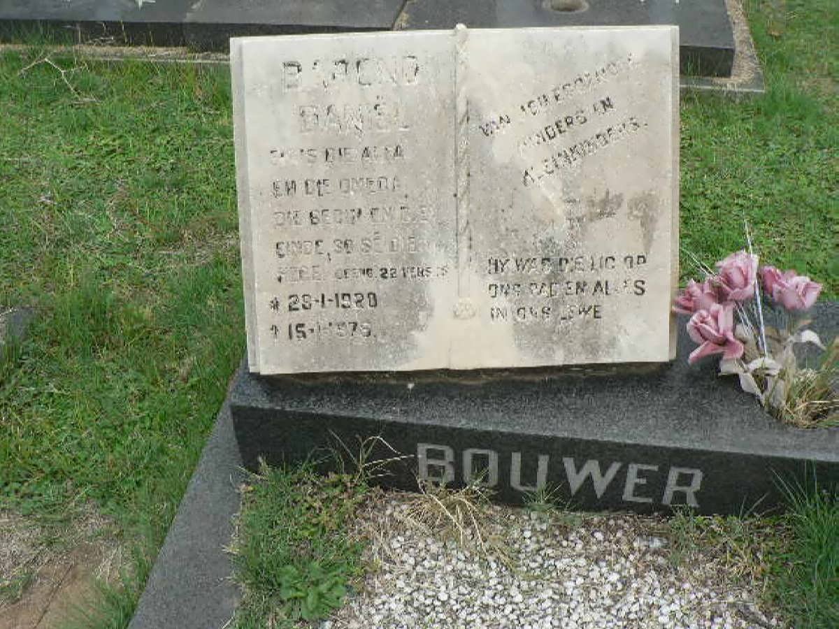 BOUWER Barend Daniël 1920-1975