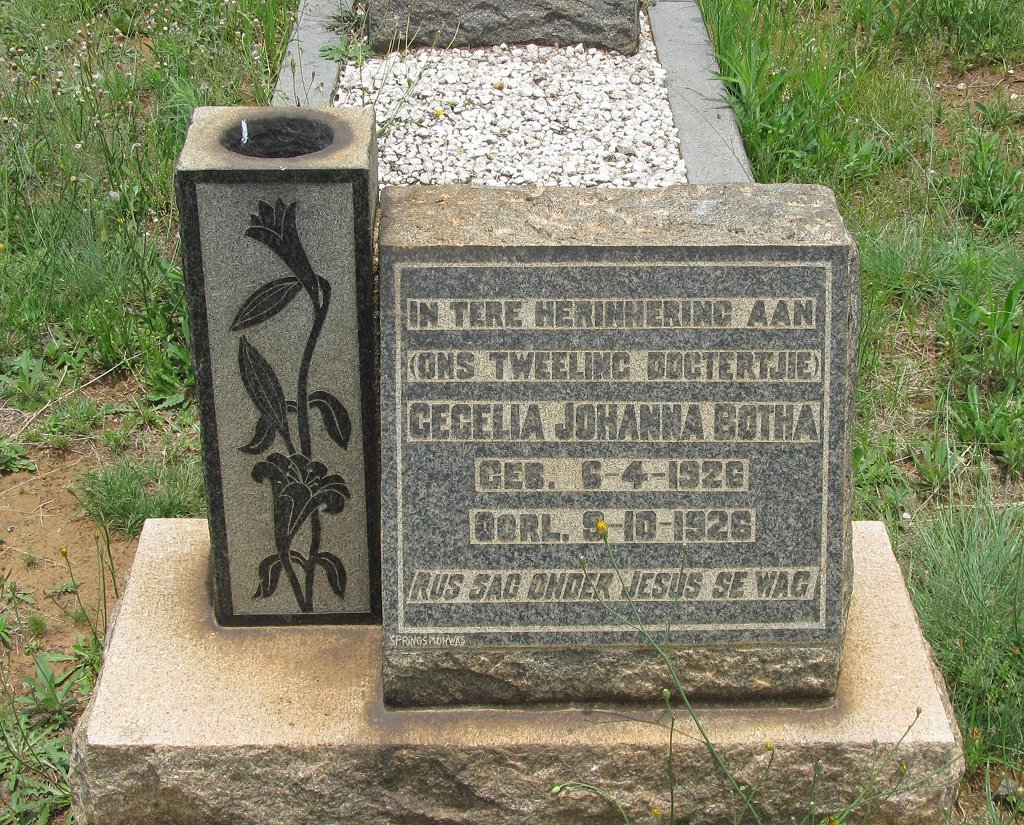 BOTHA Cecelia Johanna 1926-1926