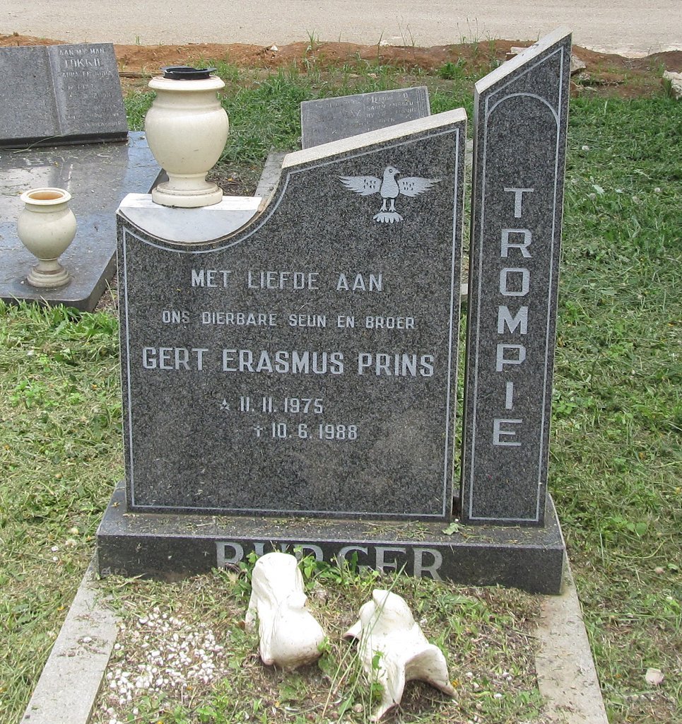 BURGER Gert Erasmus Prins 1975-1988
