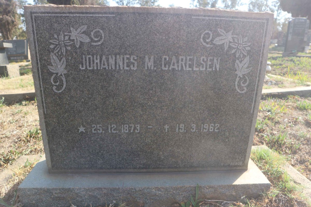 CARELSEN Johannes M. 1873-1962