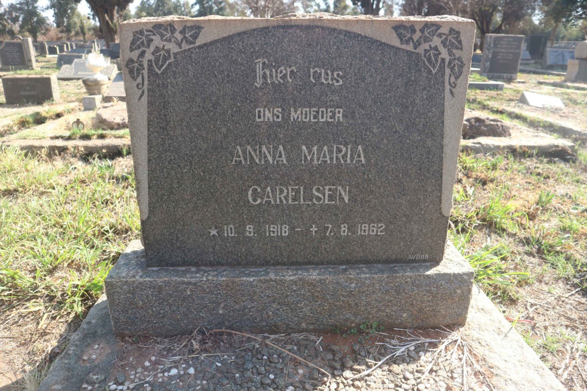CARELSEN Anna Maria 1918-1962