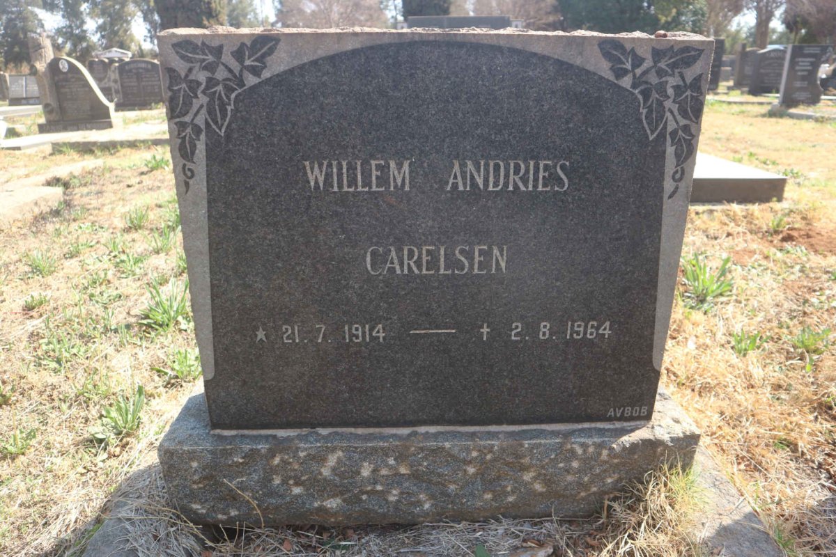 CARELSEN Willem Andries 1914-1964