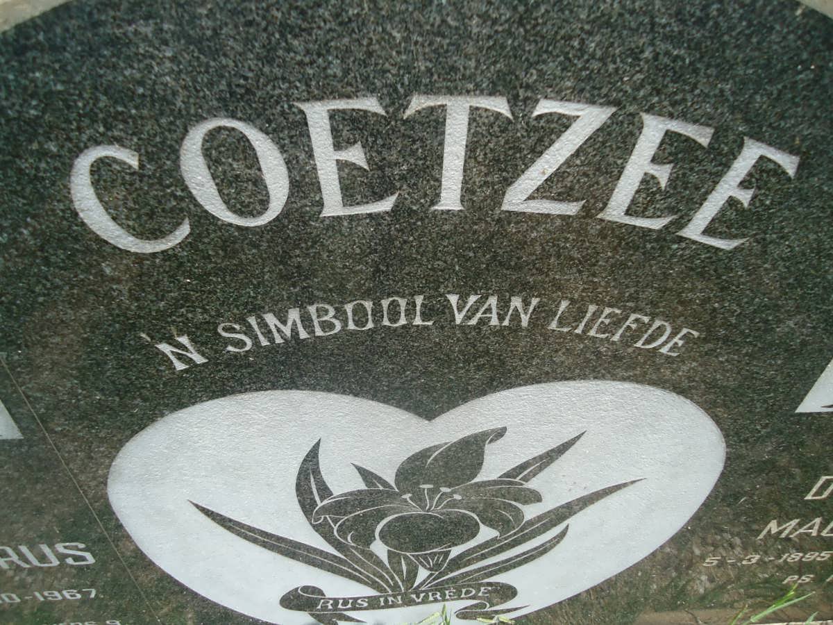 COETZEE Abraham Petrus 1890-1967 &amp; Dorathea Magdalena 1895-1976