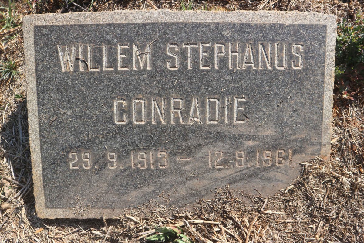 CONRADIE Willem Stephanus 1913-1961