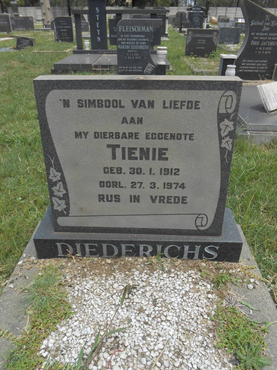 DIEDERICHS Tienie 1912-1974