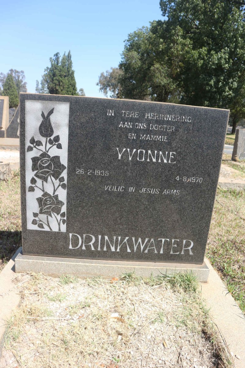 DRINKWATER Yvonne 1935-1970