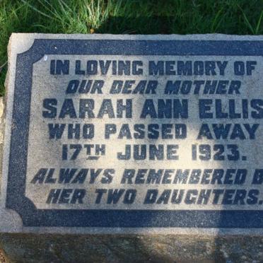 ELLIS Sarah Ann -1923