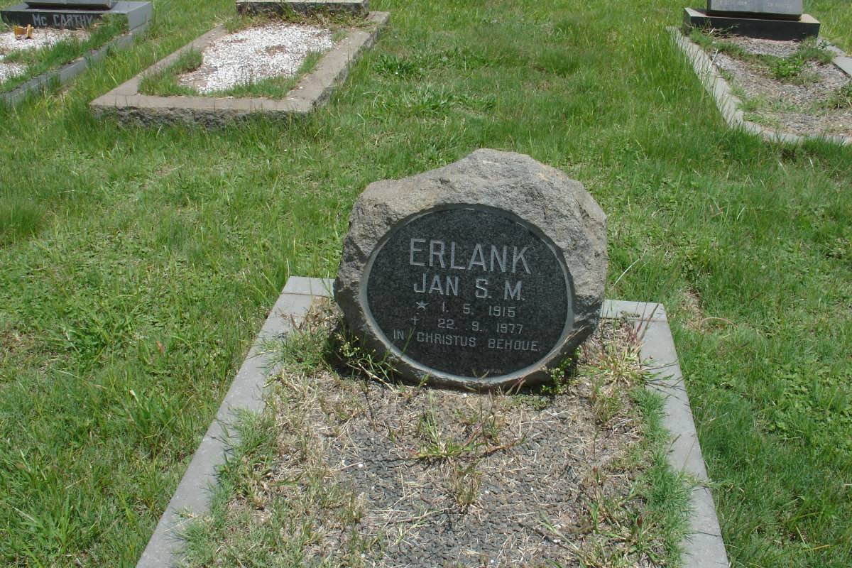 ERLANK Jan S.M. 1915-1977
