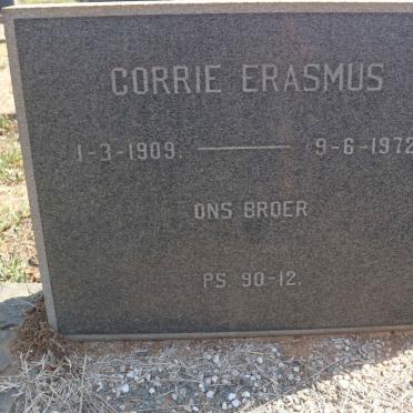 ERASMUS Corrie 1909-1972