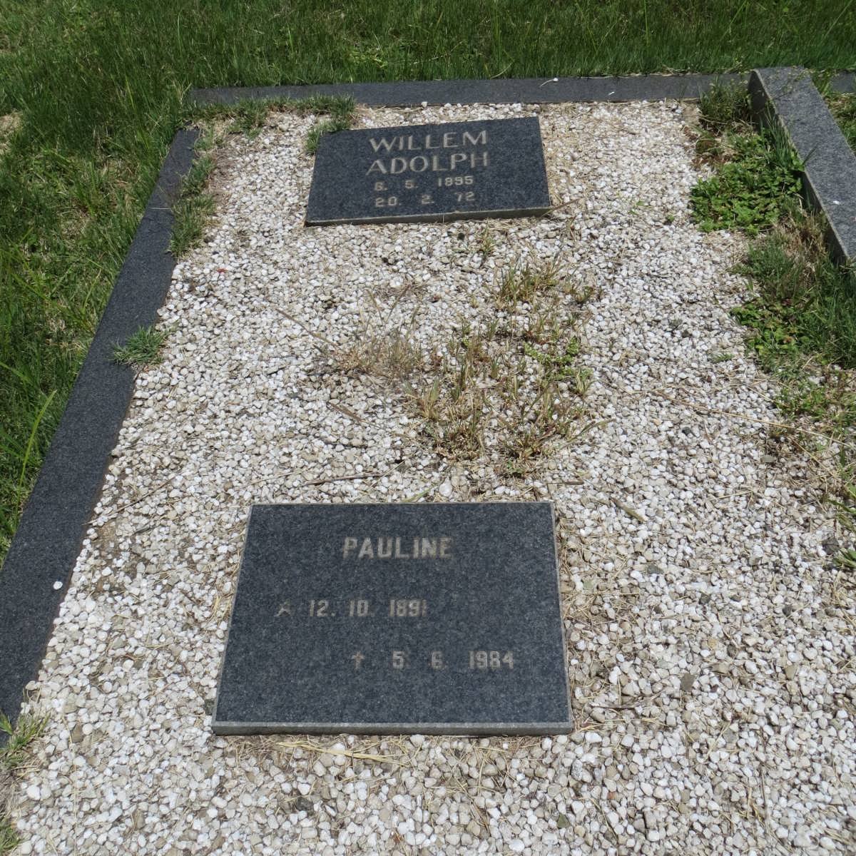 FABRICIUS Willem Adolph 1895-1972 &amp; Pauline 1891-1984