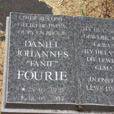 FOURIE Daniel Johannes 1950-2004