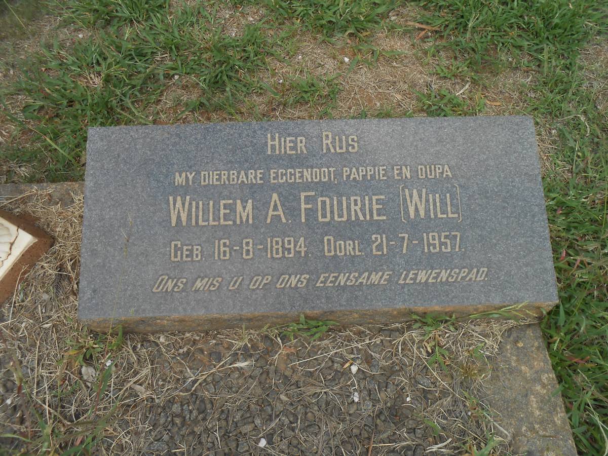 FOURIE Willem A. 1894-1957