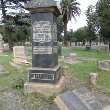 FOURIE Gertruida Maria Magdalena 1879-1958