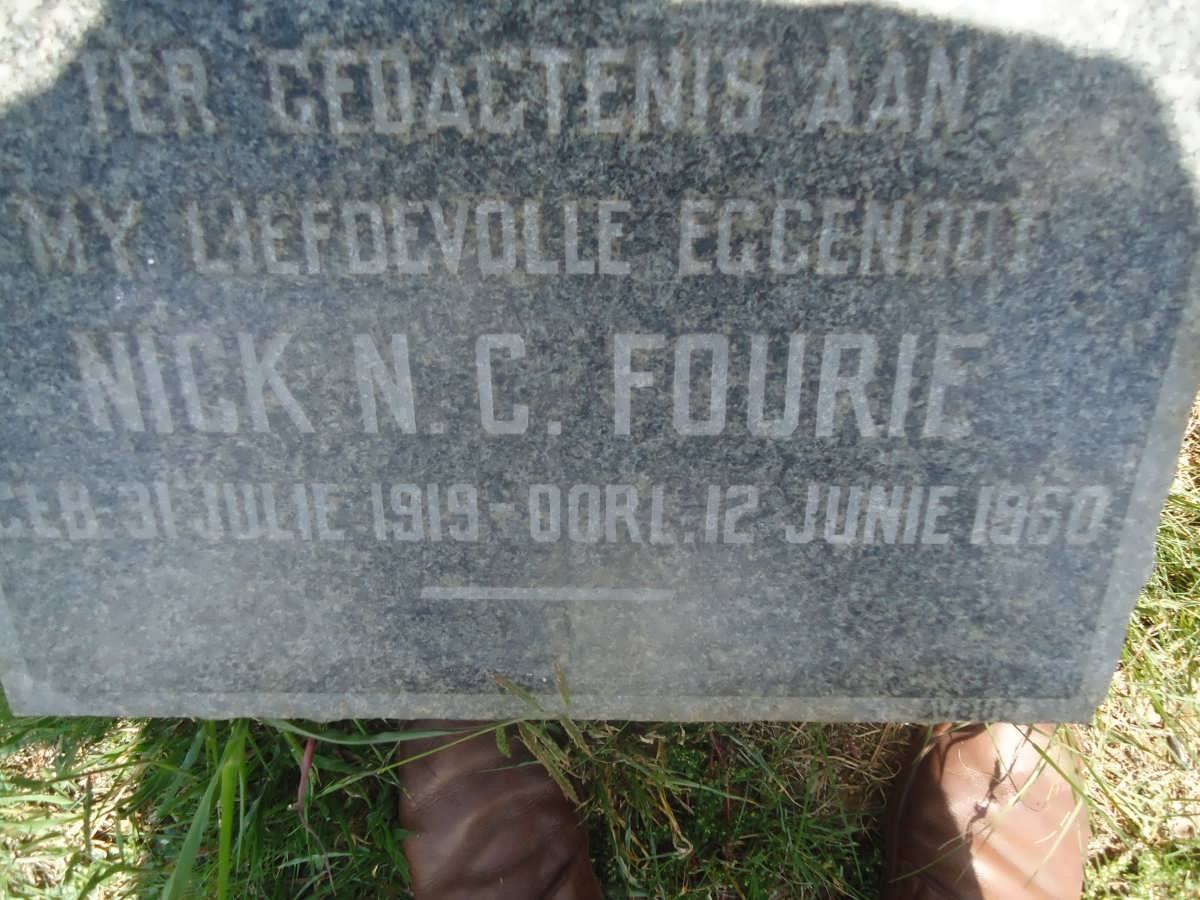 FOURIE Nick N.C. 1919-1960