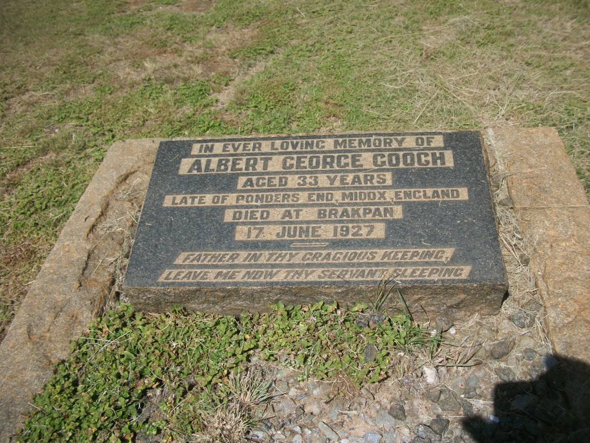 GOOCH Albert George -1927