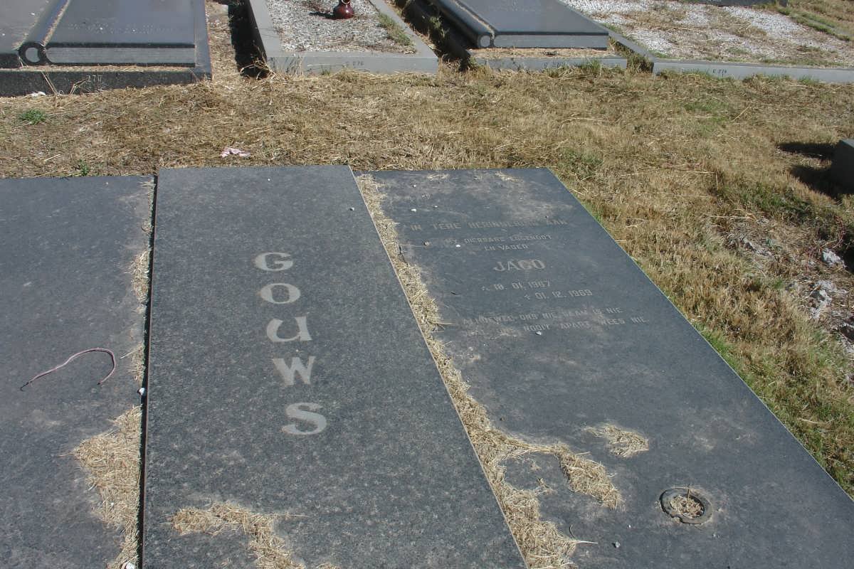 GOUWS Jaco 1967-1989