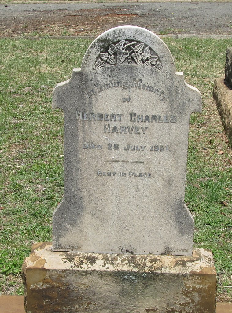 HARVEY Herbert Charles -1921