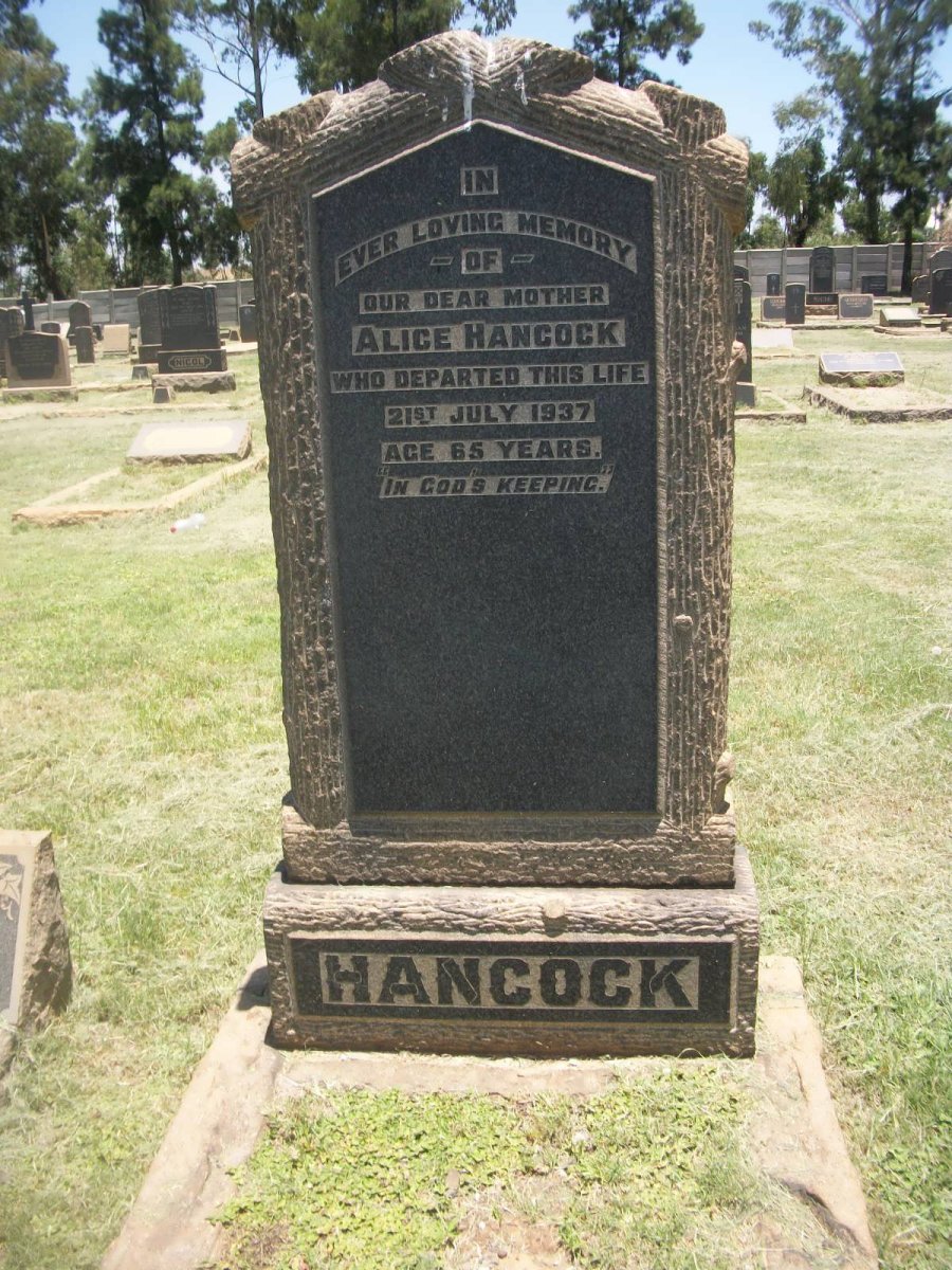 HANCOCK Alice -1937
